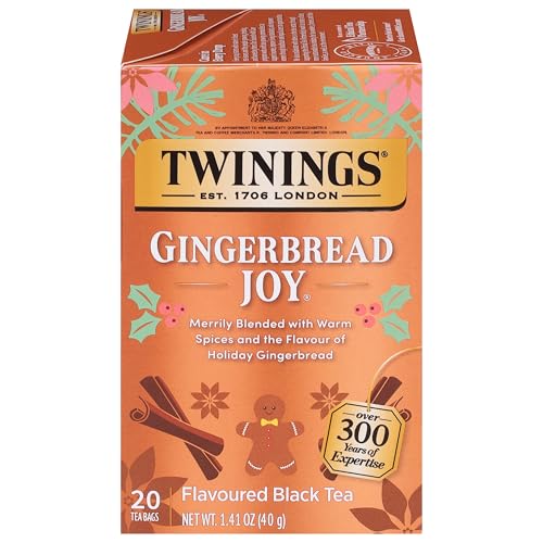 Gingerbread Joy Black Tea Individually Wrapped Bags (20 Count)