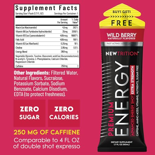 Extra Strength Energy Shots (10.2 Fl Oz)