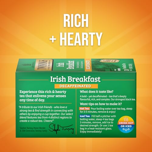 Decaffeinated Irish Breakfast Black Tea Bags (120 Count)