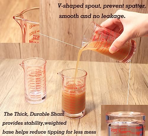 Ackers 3oz 90ml Glass Measuring Cup