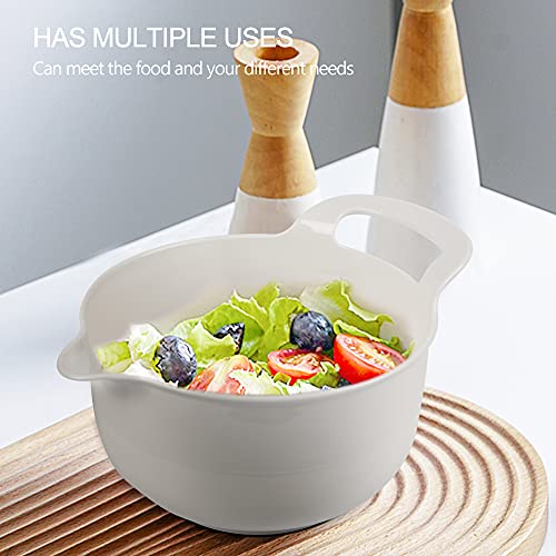 4 Pack Nesting Mixing Bowl with Pour Spout and Handle