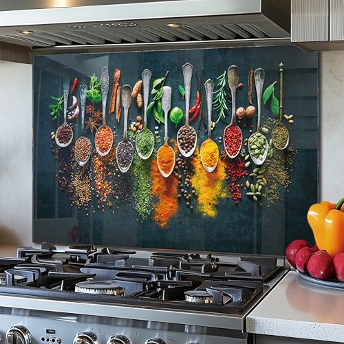 Tempered Glass Backsplash for Kitchen