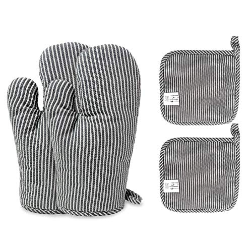 4Pcs Oven Mitts and Pot Holders (4 Count)