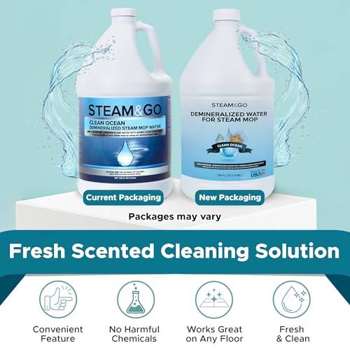Steam & Go Demineralized Water for Steam Mop (128 Fl Oz)