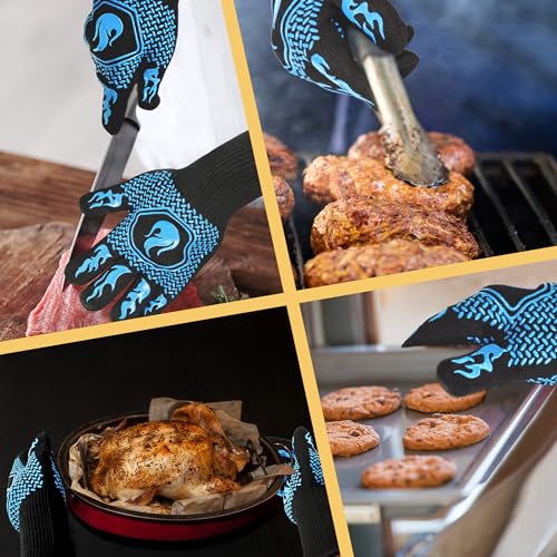 BBQ Gloves 1472F Heat Resistant Non (2 Count)