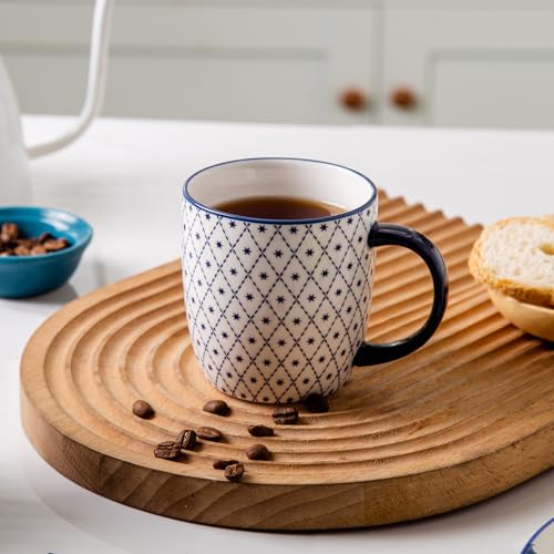 Ceramic Coffee Mugs Set (6 Count)