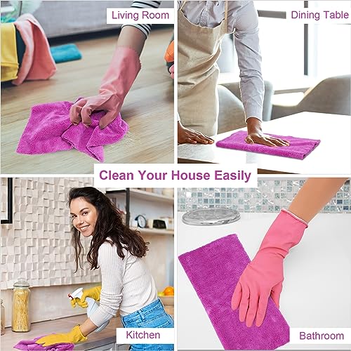 30 Pcs 16 x 16 Inch Edgeless Microfiber Plush Towels for Cars Detailing Drying Wash Polishing Absorbent Cleaning Cloths