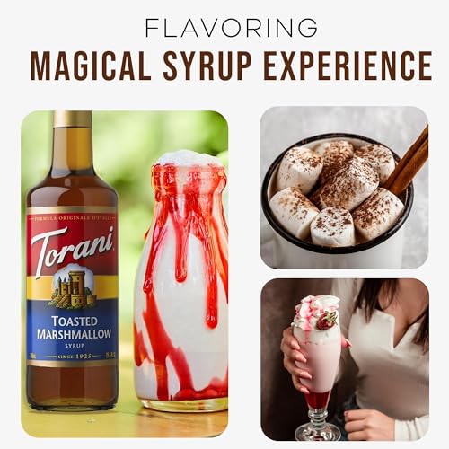 Syrup Pump Dispenser + Torani® Toasted Marshmallow Syrup (25.4 Fl Oz)