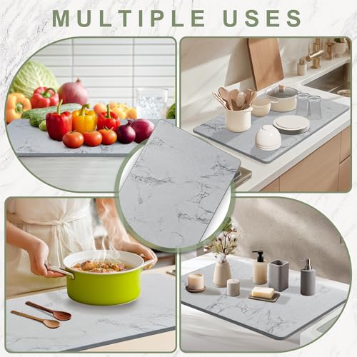Large Stone Drying Mat for Kitchen Counter