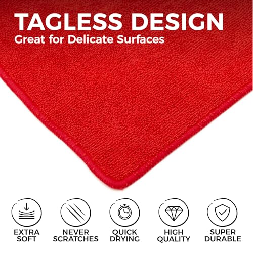 All Purpose Microfiber Terry Cleaning Towels (12 Count)