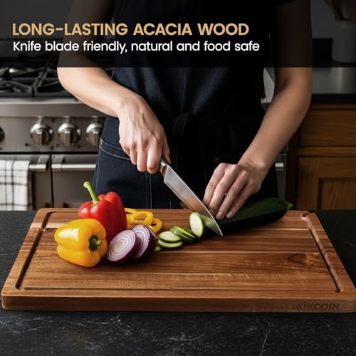 Acacia Wood Cutting Board Set of 3 (3 Count)