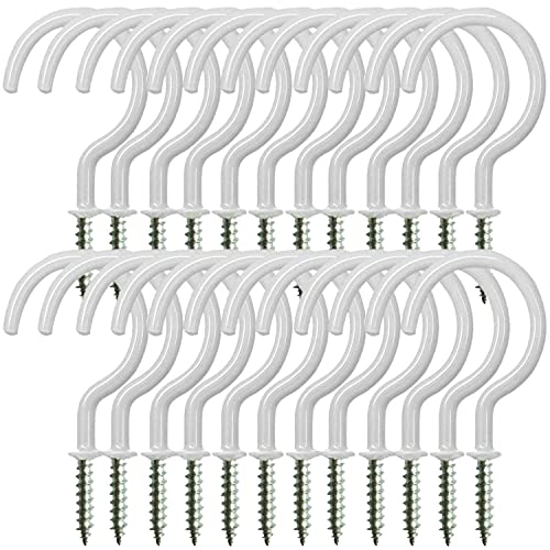 24 Pack Hanger Ceiling Screw Hooks for Hanging Outdoor String Light (24 Count)