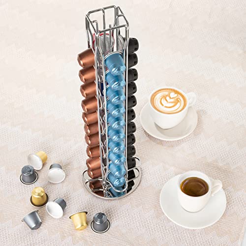 Capsule Spinning Carousel Holder I 360 Degree Rotatable Coffee Capsules Holder Rack I Solid Base