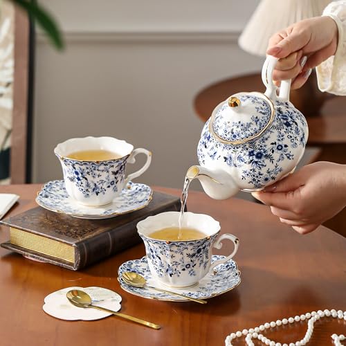 Country Roses Porcelain Tea Set