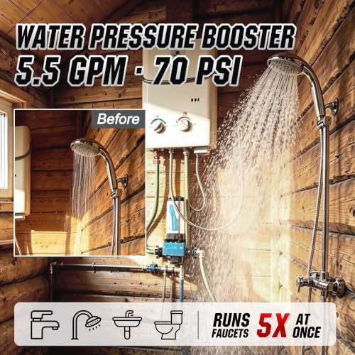110V RV Water Booster Transfer Pump
