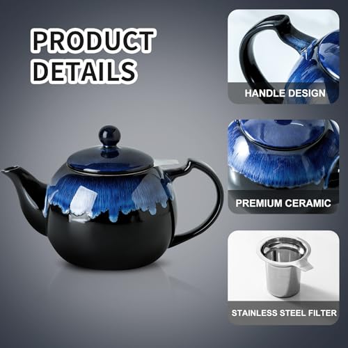 Tea Pot with Infuser for Loose Tea
