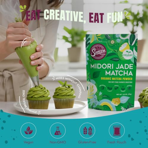 Organic Midori Jade Matcha Powder 3.5oz (3.5 Ounce)