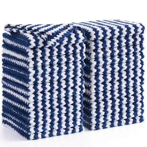 24 Pack Coral Velvet Dish Cloths (24 Count)