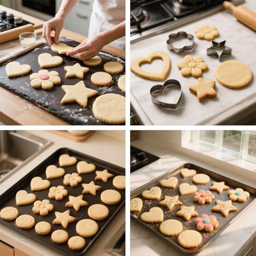 Metal Cookie Cutters Set of 12 (12 Count)