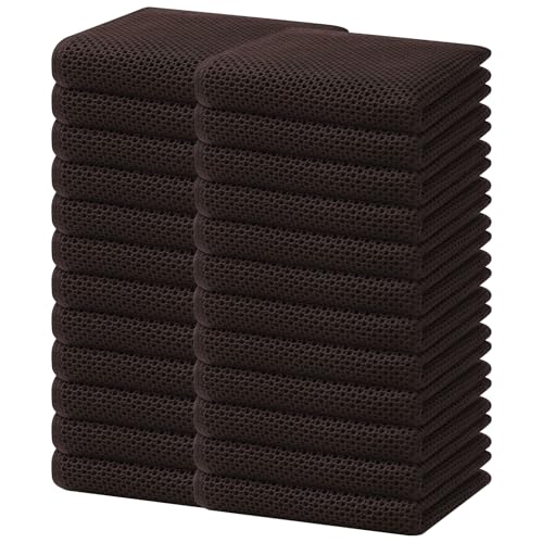 100% Cotton Waffle Weave Kitchen Dish Towels 24 (24 Count)