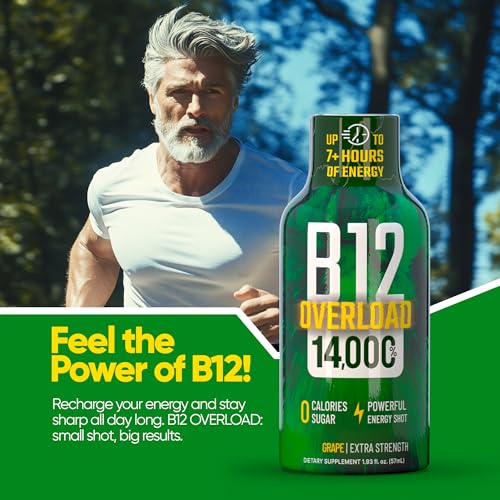 B12 Overload Extra Strength Energy Shot (92.64 Fl Oz)
