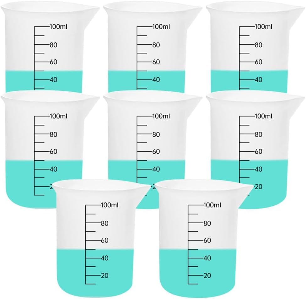 8 PCS Silicone Measuring Cups Kits (8 Count)