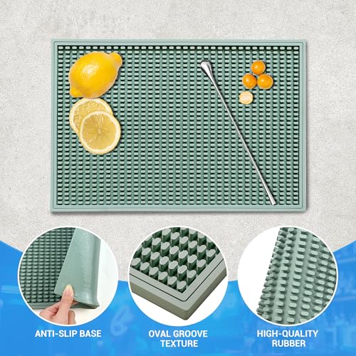 Bar Mat Premium 18"X12" Rubber Bar Mats for Countertop
