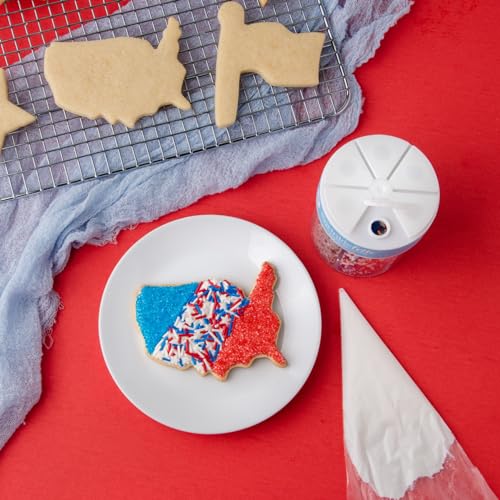 4th of July Sprinkles 6 Cell Jar (6.07 Ounce)