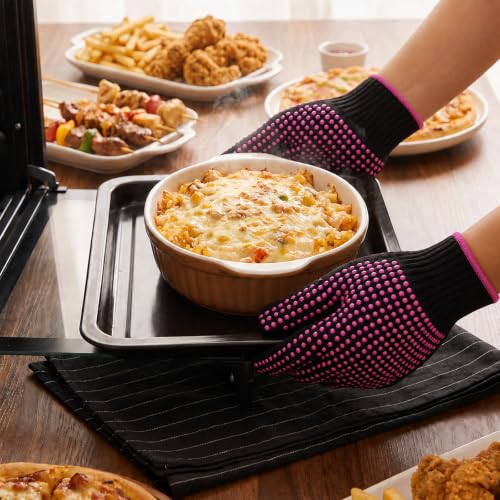 Heat Resistant Gloves for Sublimation 2Pcs with Silicone Bumps