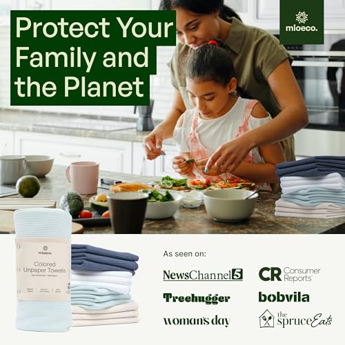 24 Pack Reusable Kitchen Paper Towels (24 Count)
