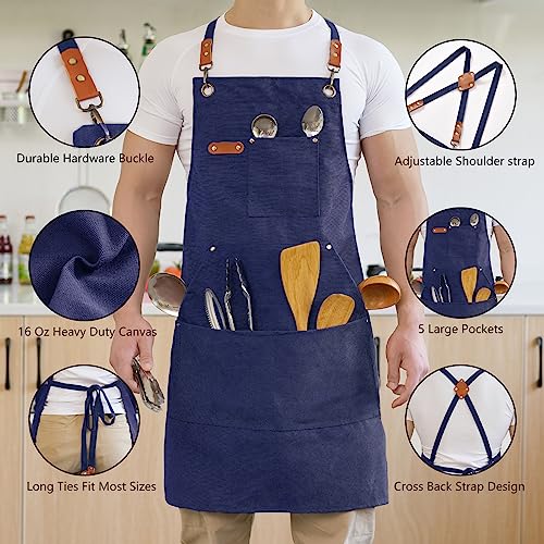 Canvas Aprons for Men Chef Apron