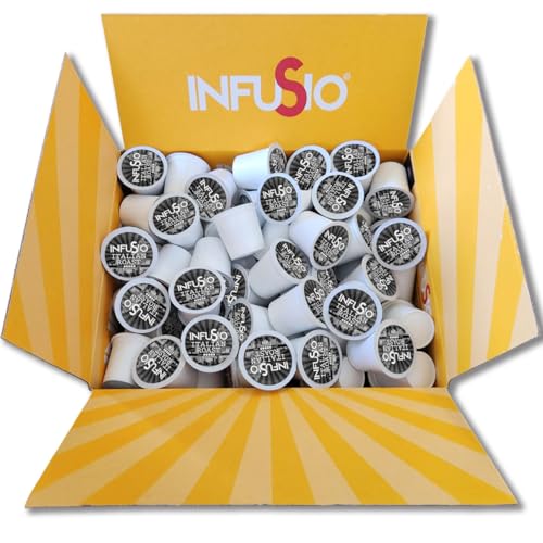 Coffee Pods 96 Count Italian Roast Dark Roast Single serve Coffee pods for Keurig K Cups Brewers