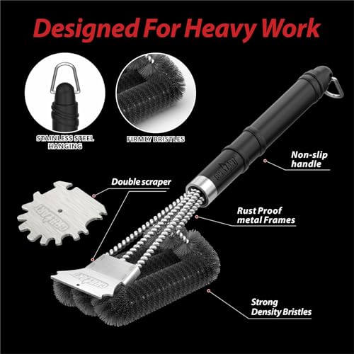 Grill Brush and Universal Fit Scrapers (19.95 Count)