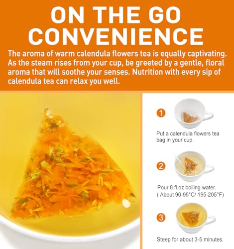 Calendula Flowers Tea Bags (50 Count)