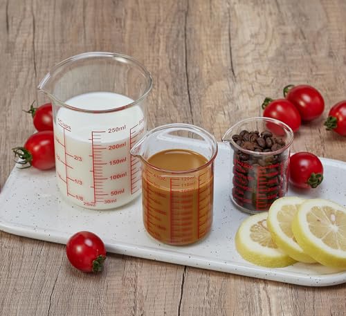Glass Measuring Cups with Spouts