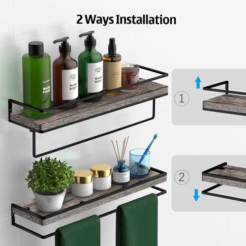 Floating Shelves Wall Mounted Set of 2