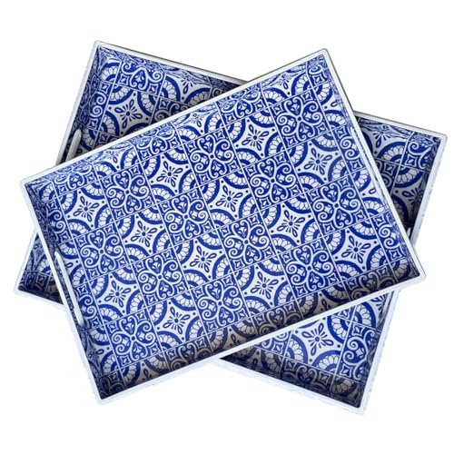 2 Pack Serving Tray with Handles (2 Count)