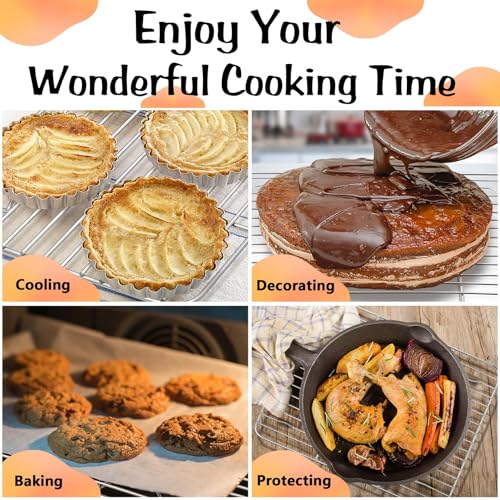 4 Pcs Baking Wire Rack for Cooling
