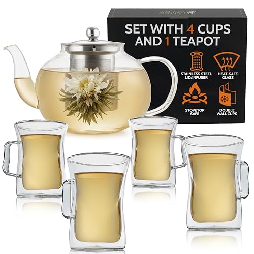 Glass Coffee and Tea Set