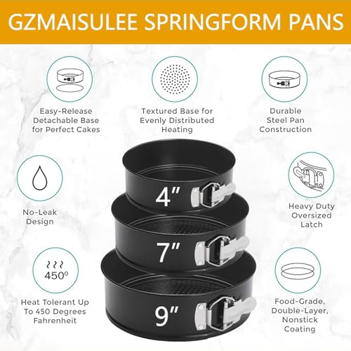 Springform Cake Pan Set of 3