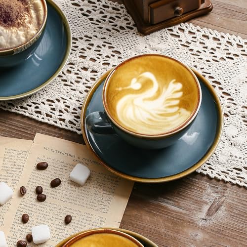 Ceramic Cappuccino Cup Set of 4 (7.8 Count)