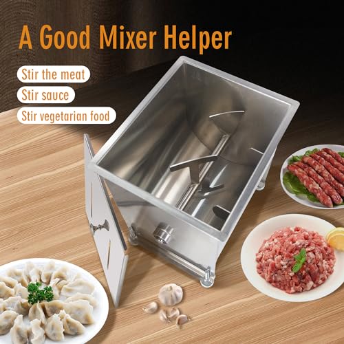 CMI Commercial Stainless Steel Manual Meat Mixers with lid