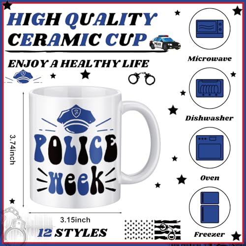 12 Pcs Police Gifts Mugs Bulk (12 Count)