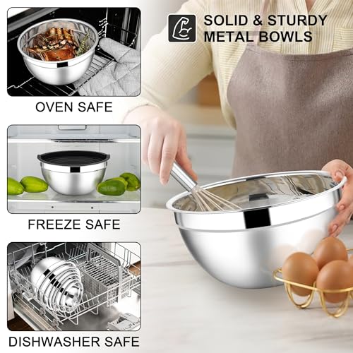 Stainless Steel Mixing Bowls (7 Count)