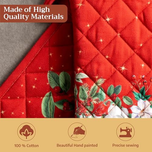 100% Cotton Oven Mitt & Pot Holder Set (2 Count)