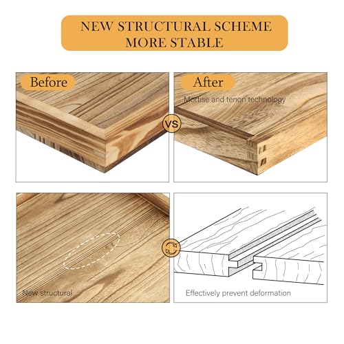 Extra Large Long Rectangle Ottoman Table Tray 40"x20"