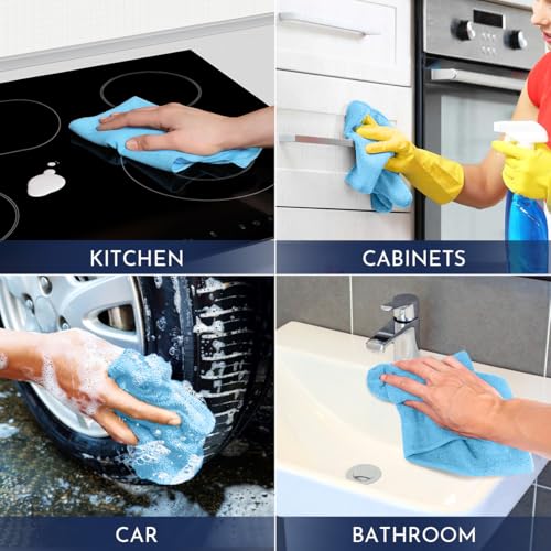 Blue Microfiber Cleaning Cloth (150 Count)