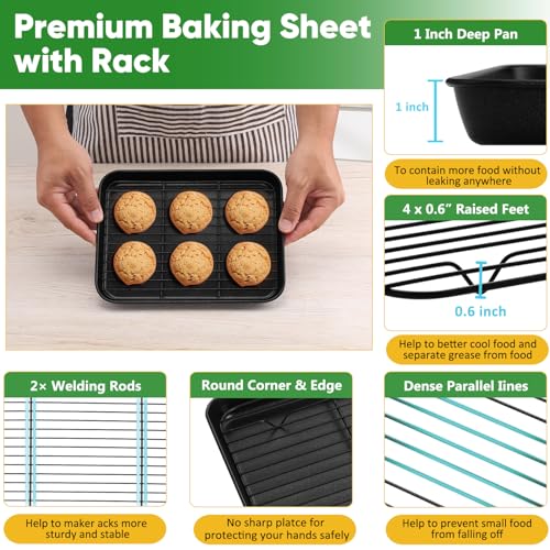 Nonstick Baking Oven Pan with Rack for Cookie