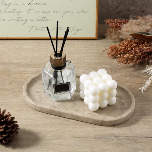 Natural Silver Pearl Marble Decorative Tray