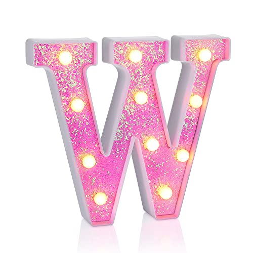 Pink Light up Letters (4.2329 Ounce)